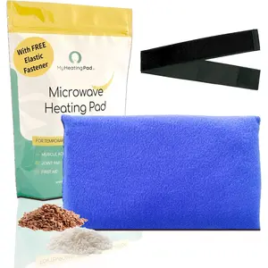 My Heating Pad for Pain Relief - Moist Microwavable Heating Pad for Joints and Muscles Relief - Microwave Hot Pack Heat Pad for Cramps - Chilled or Heated Pad Therapy - 1 Pack Blue - Lavender Scent