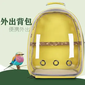 Bird Bag Pet Parrot Bag Outdoor Backpack Transparent Bird Cage Large Portable Mynah Cockatiel Small Sun Bag Wholesale