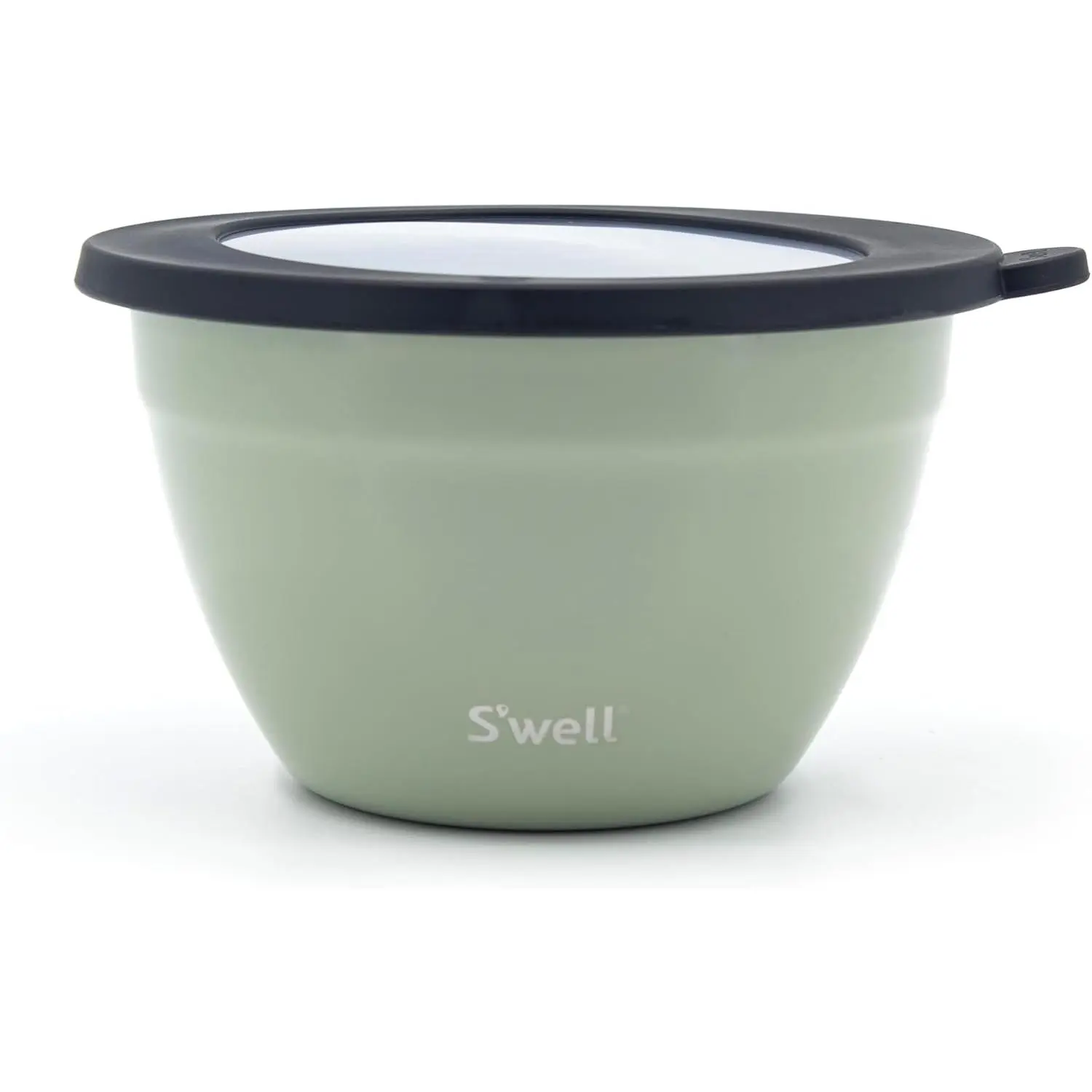 S'well - Stainless Steel Salad Bowl Kit, Comes with 2oz Mini Canister and Removable Tray for Organization, Leakproof, Easy to Clean, Dishwasher Safe (64 oz, Mountain Sage)
