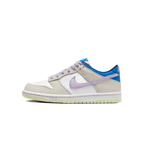 Nike Dunk Low Grade School "Khaki Blue Pink" FB9109-103