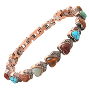 Copper Bracelet for Women, Pure Copper Magnetic Bracelets ,Natural Unique Gemstone,Gifts for Women