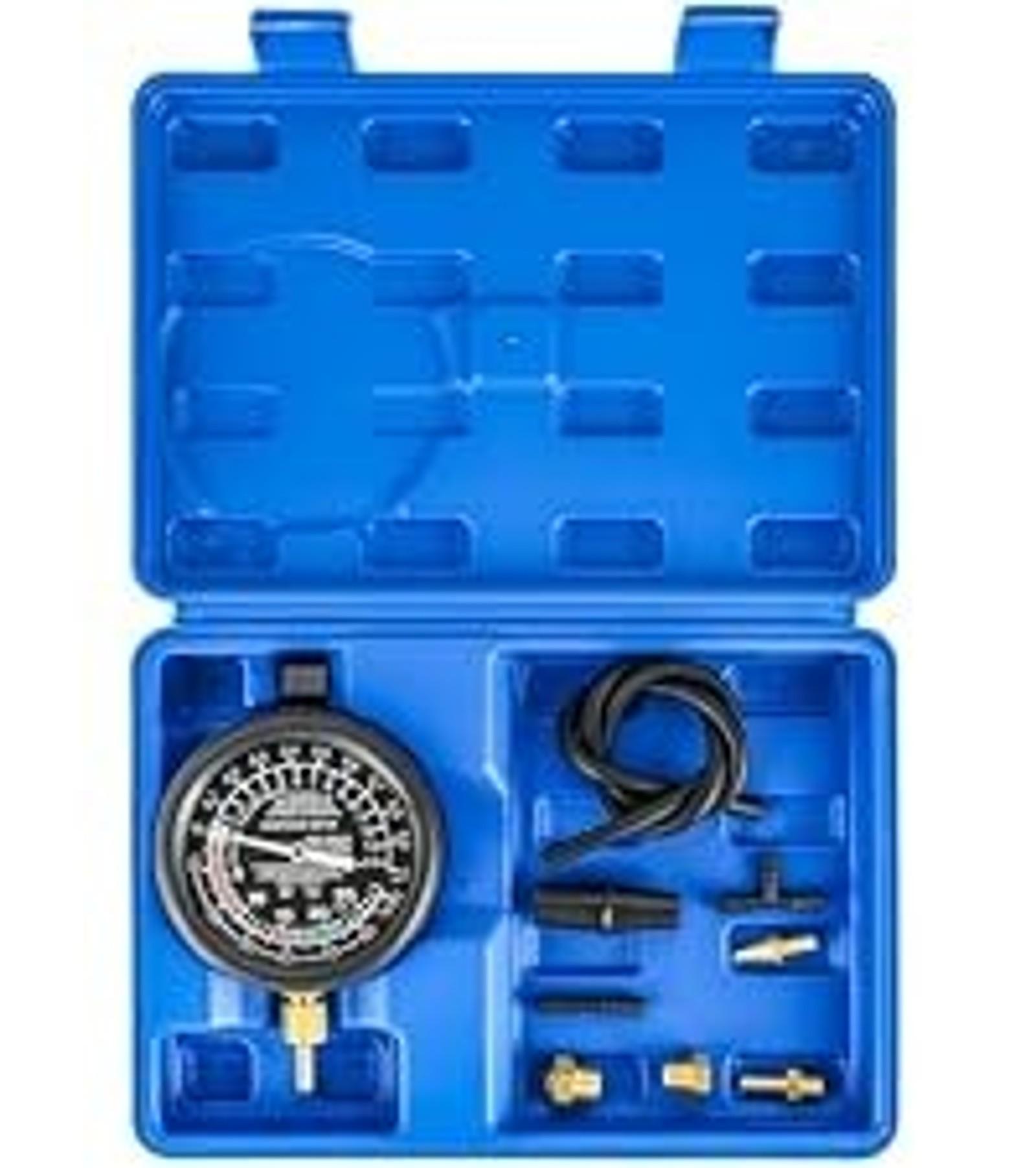 2 in 1 Handheld Vacuum Pump Brake Bleeder Kit for Motorcycle, 16 pcs Brake Fluid Bleeder Oil Change Hand Held Vacuum Pistol Pump Tester Kit for Bike Car Truck (Blue)