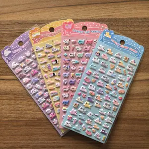 4-Pack Tiny Cute Mixed Element Funny Stickers - Vibrant Decor Embellishments for Water Bottles, Stationery & Daily Gadgets, DIY Sticker, Diary Sticker, Sticker Sheets, Sticker Packs