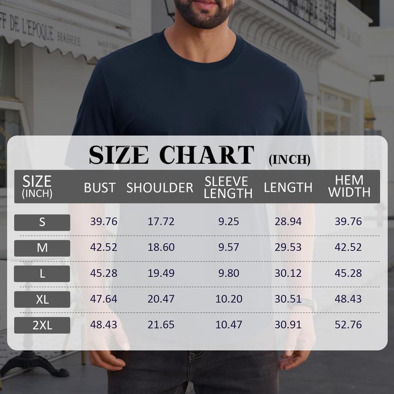 MAGCOMSEN Mens 3 Pack Casual T-Shirts Hipster Hip Hop Longline Crewneck Tees Short Sleeve Summer Top Curved Hem Drop Cut Daily Wear