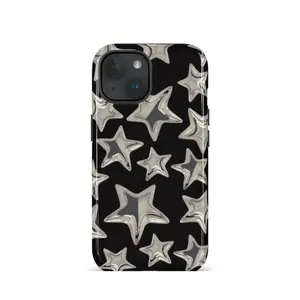 Stereoscopic Star Pattern Phone Case Cover for iphone 17 phone case 16 pro max 15 Plus 14 13 12 11 Cute, clear, military-grade, high-end, durable, shockproof, and drop-resistant 2-in-1 glossy phone case