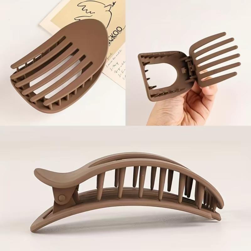 Solid Color Hair Clip, Fits Hairstyles forSchool, Gifts for Her, Casual Versatile HairAccessories for Women, MinimalistHeadwear Suitable for Thick Hair, Fashion HairAccessories for Party, Daily ClothingDecor, Ponytail Barrettes,Adjustable Clip