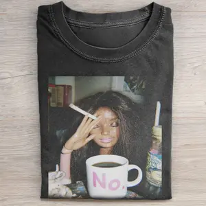 Retro Afro Black Doll Face Girl Shirt, Vintage Afro Doll Graphic T-Shirt, Funky Retro Character Tee, Streetwear Aesthetic Graphic Shirt, Pop Culture Cartoon Style, Gift for Women Men, Fast Shipping USA