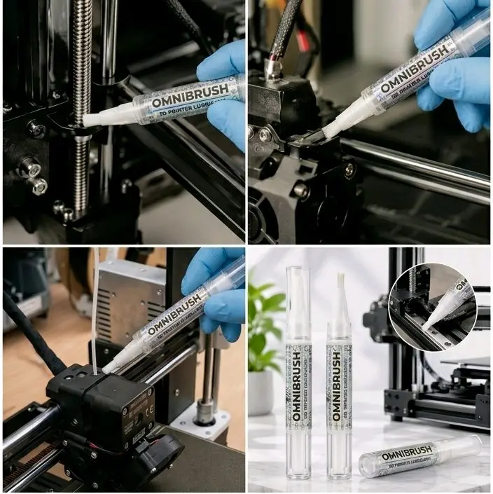 OMNIBRUSH Precision Maintenance Brush for 3D Printers, CNC & Laser Engravers, sewing machines, lathe and more.