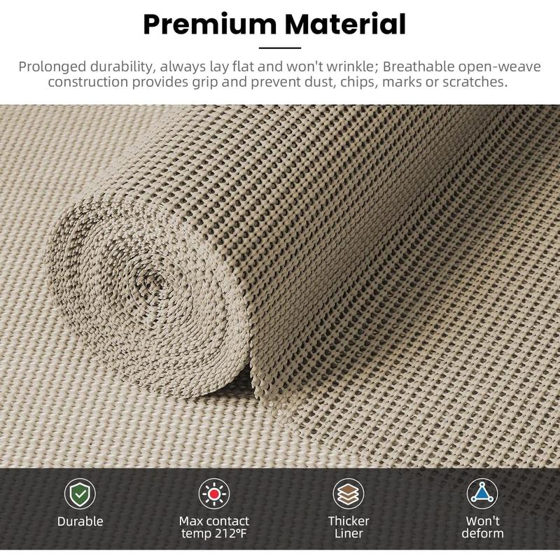 BAGAIL Drawer and Shelf Liner, 24 in X 20 Ft Non-Adhesive Shelf Liners Cabinets, Thick Strong Liners Desk, Shelves, Bathroom Drawers, Cabinet Protection - Beige Coasters Tableware sponge home  scents home  scent diffuser  blend home bundle luxury  spray