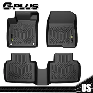 G-PLUS Floor Mats 3PCS Compatible with Honda Accord Sedan 2018 2019 2020 2021 2022 TPE All Weather Full Cover Protection 3 Piece,1st & 2nd Row Floor Liners