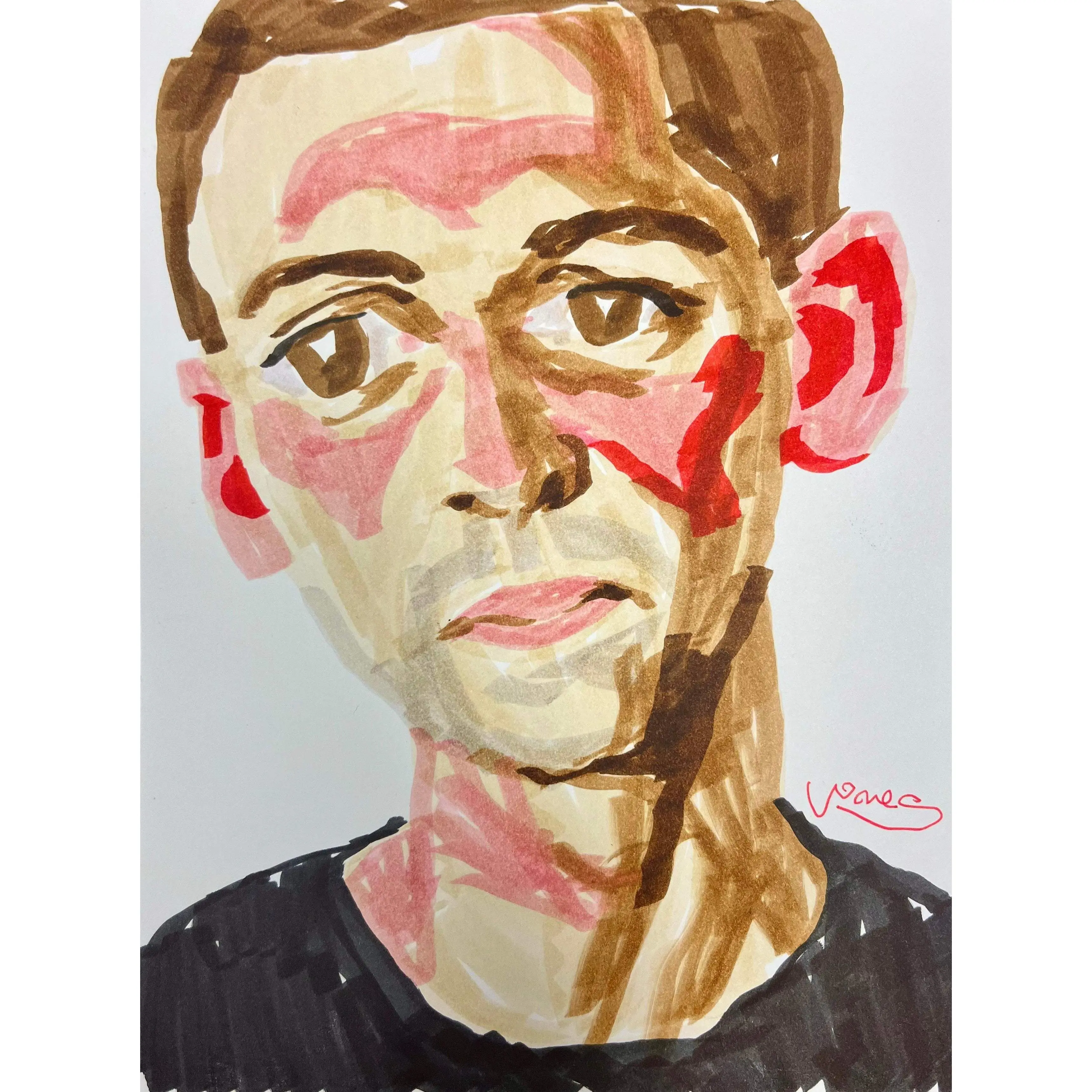 “Sad Young Man” — Original Drawing