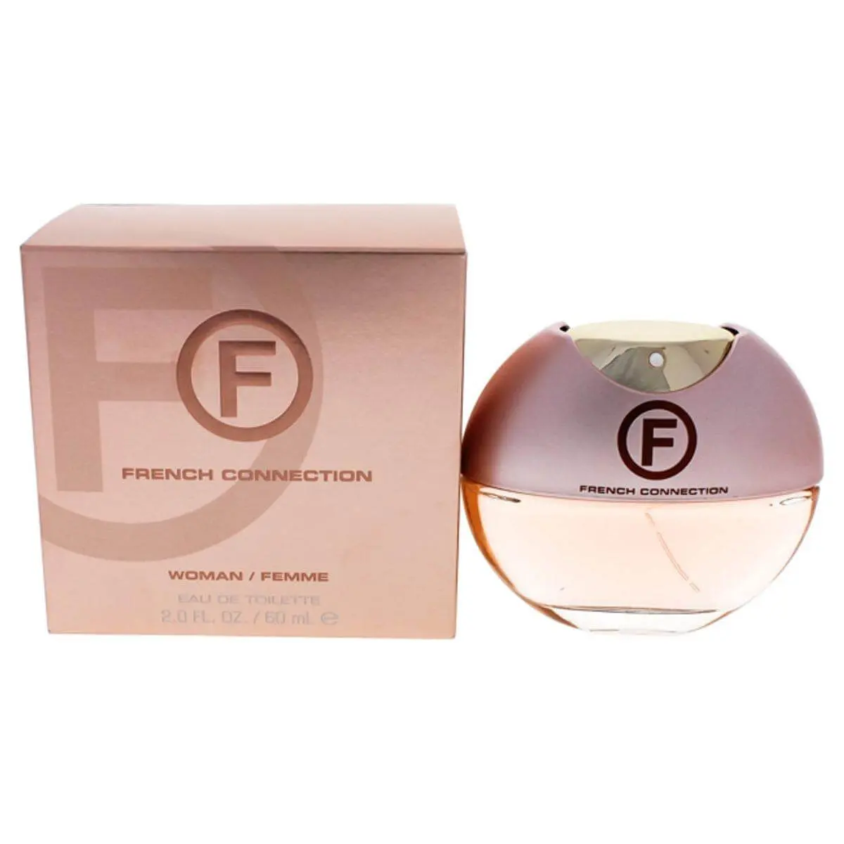 fcuk French Connection Women's Eau de Toilette (EDT) - 2 x 2.0 fl oz Floral Fruity Citrus Fragrance, Floral Citrus Sweet Blend with Neroli, Lime, Orange, New In Box, Elegant Perfume, Floral Women's Fragrance