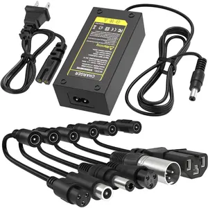 29.4V 2A Fast Charger with 7 Plugs Universal for 24V 25.2V 25.6V 25.9V Lithium Battery, BOEEA 7S Lithium-ion Battery Charger Replacement
