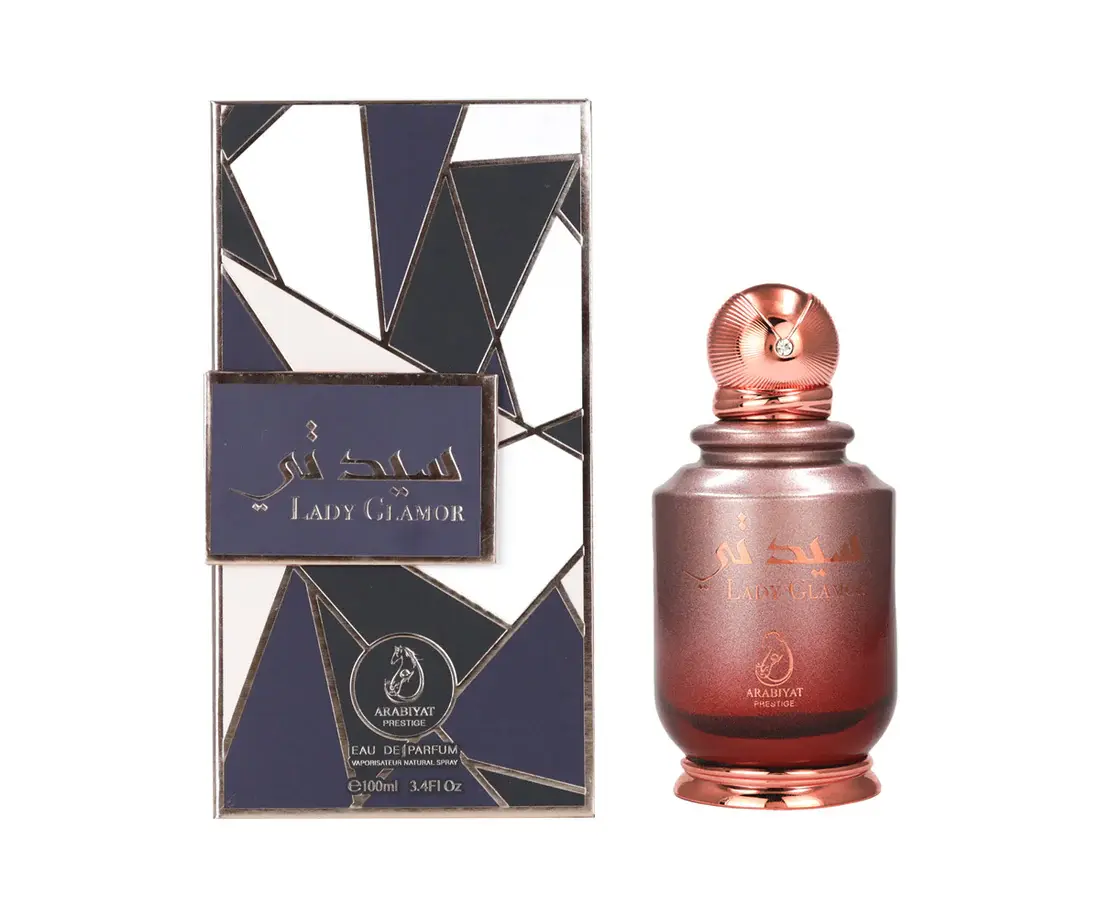 Arabiyat Prestige Lady Glamor EDP Spray (3.4 fl oz Liquid) - Women's Arabian Scent Perfume, Exotic Floral Luxurious Elegant Fragrance with Citrus, Coconut & Vanilla Scents, Premium Signature Alcohol-Based Single Item (3 to 3.9 fl oz) for Self Care