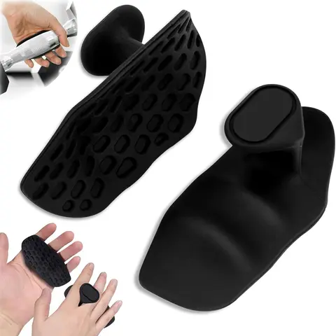 Anti-Slip Workout Grips - Ergonomic Rubber Hand Protector Gloves for Weight Lifting, Pull-Ups, Gym Training and Exercise, for Men and Women