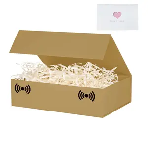 Gift Box with Magnetic Closure Lid, 10.7"x7"x2.8" Rectangle Small Boxes for Gifts, Includes Card, Perfect for Gift Wrapping