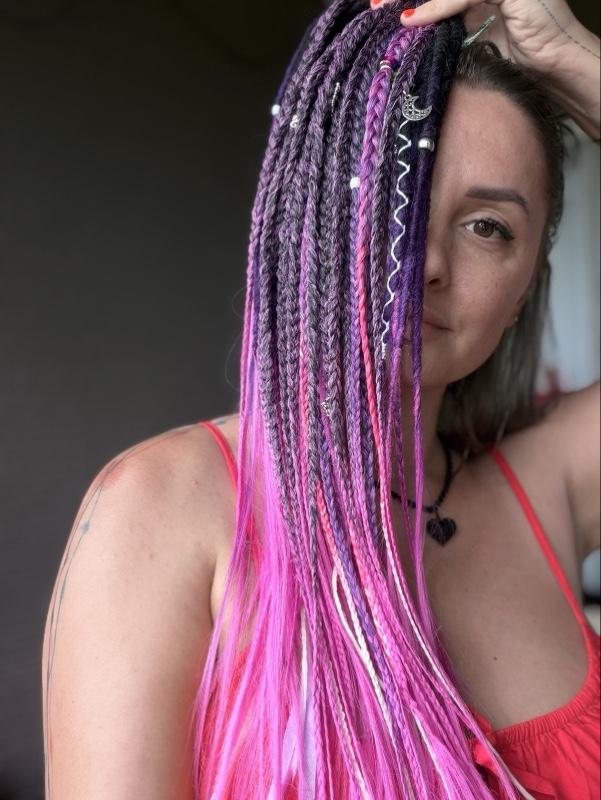Purple Pink Ombre DE Dreads Purple Pink Ombre DE Dreads