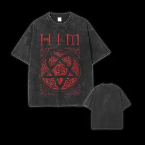 HIM T-Shirt - Rock Music Shirt - Greatest Love Songs - Dark Light - Razorblade Romance Shirt - HIM Merch - Unisex Rocker Clothing