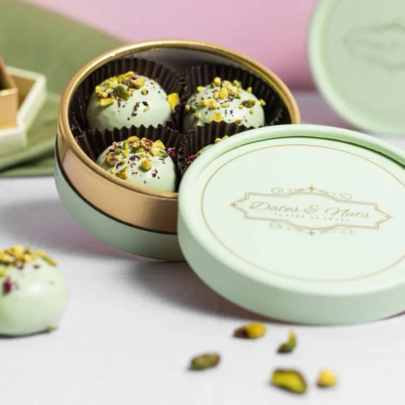 Luxury Pistachio Marzipan Bites | Vegan | Gluten-Free | 4 Piece Gourmet Gift Box
