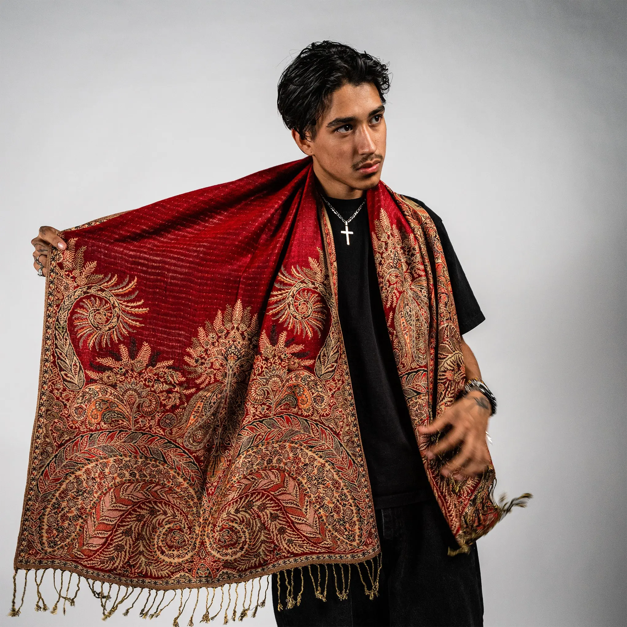Golden Fern Rave Pashmina Scarf Golden Fern Rave Pashmina Scarf