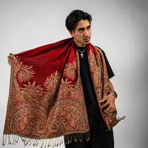 Golden Fern Rave Pashmina Scarf