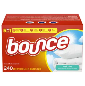 Fabric Softener Dryer Sheets - Fresh Linen Scent, 240 Count, Soft and Gentle Formula for Effective Cleaning