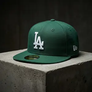 LA Dodgers Dark Green 59FIFTY Fitted Cap – Official New Era MLB Baseball Hat, Premium Limited Edition Streetwear
