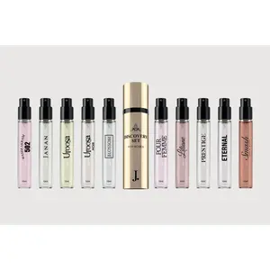 J. Fragrances DISCOVERY SET FOR HER Women's Perfume Gift Set 10 x 10ml Floral & Fruity Collection Elegant Casing 100ml Total Unique Scents