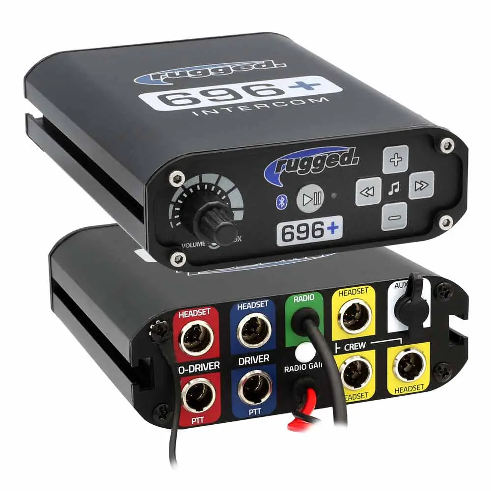 Rugged Radio 2 Person - 696 PLUS Complete Communication Intercom System - with Ultimate Headsets