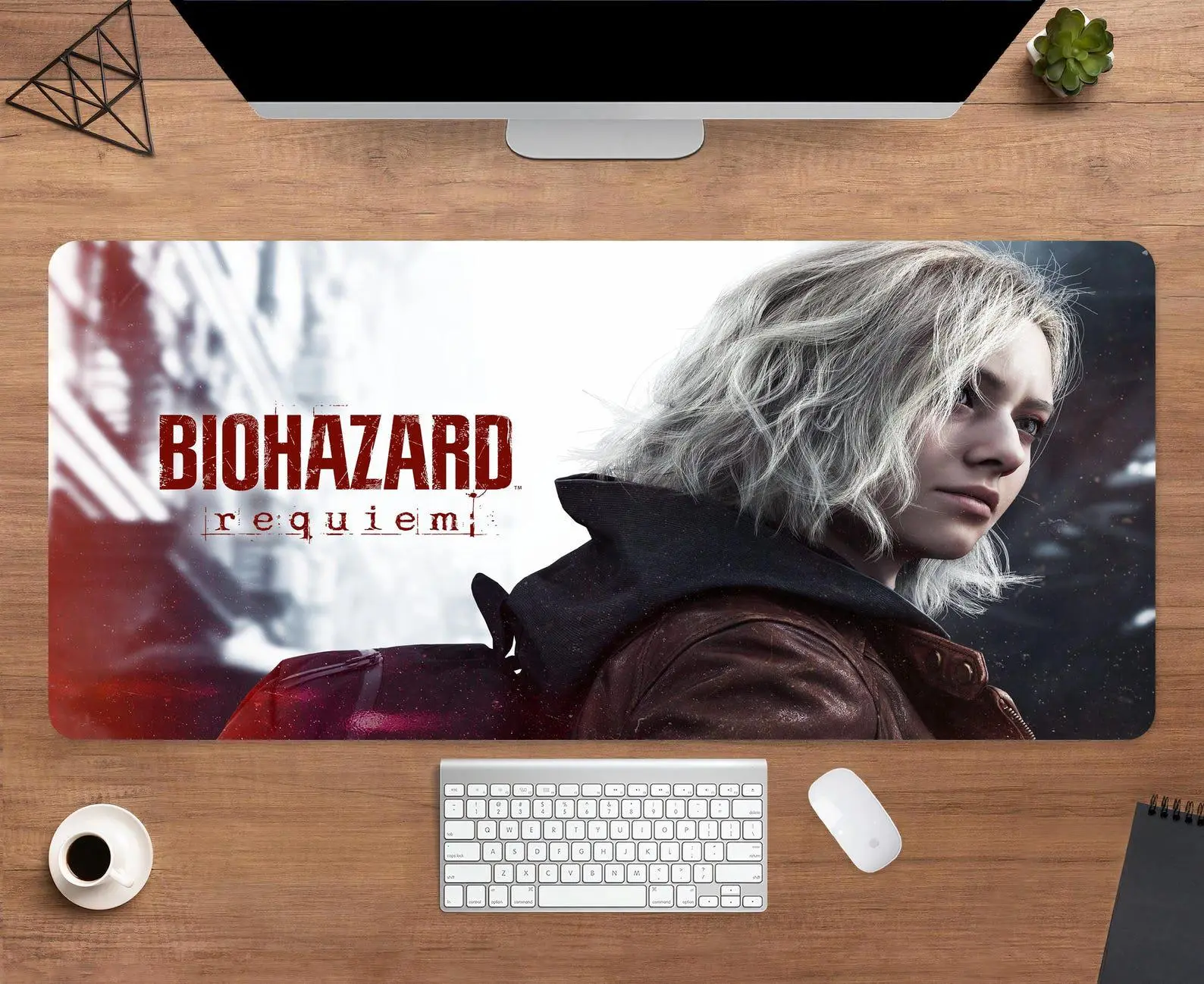 Resident Evil Requiem Desk Mat | Grace Ashcroft Mouse Pad | Large Desk Pad | Gaming Desk Decor