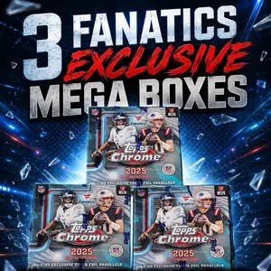Break #16 - 2025 5 Box Mixer - 2x Topps Chrome Mega Boxes - 3x Topps Chrome Blaster Boxes