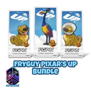 FryGuy Exclusive Pixar's Up Bundle - Kevin (1642), Dug (1643), and Cone of Shame Dug (1644)