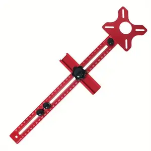 3 in 1 Router Milling Groove Bracket Woodworking Cutting and Milling Circular Auxiliary Tool Aluminum Router Circle Cutting Jig
