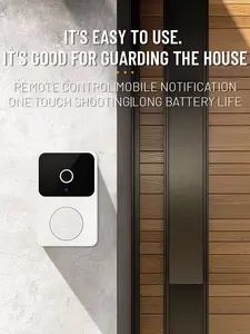 Wireless Video Doorbell Camera with 1080P Resolution, AI Human Detection, Night Vision, Instant Alerts, 2-Way Audio, 2.4G WiFi, Rechargeable Battery, Cloud Storage, Simple Installation