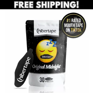 Hibertape - Unscented Mouth Tape for Sleeping and Snoring, Jawline Shaper for Men and Women, Sleep Like a King or Queen, Free Your Sleep Hostage, CPAP Friendly, Oral Healthcare, Smooth and Aroma Free