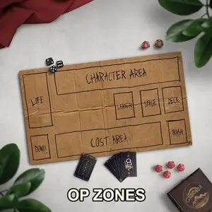 Homeless Man's TCG Playmat, Funny Play Mat With Optional Zones2