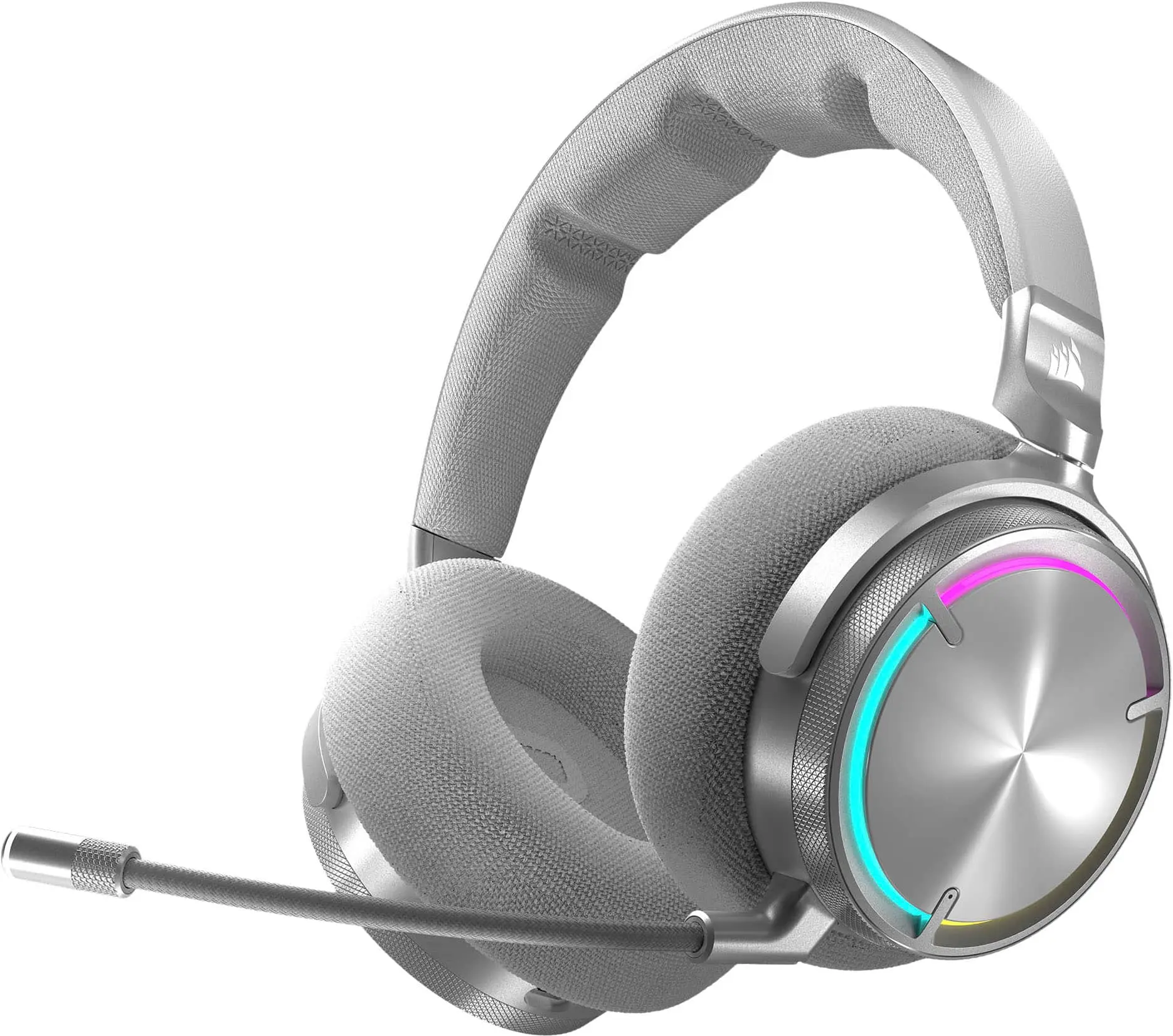 CORSAIR - VIRTUOSO MAX Over-the-Ear Wireless Gaming Headset for PC, Mac, PS5, PS4, Switch and Mobile - Silver