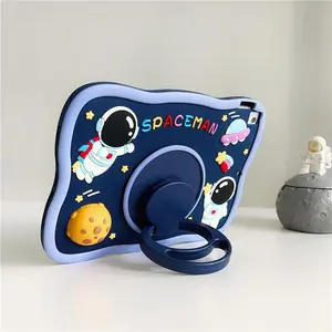 Astronaut Pattern Tablet Case, 360 Degree Rotatable Tablet Protective Cover, Soft Silicone Tablet Protective Case for iPad 7th 8th 9th Air 4/5, Protection, Tablet Casing, Ipad Covers
