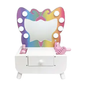 Teamson Kids Colorful Butterfly-Shaped TabletopVanity