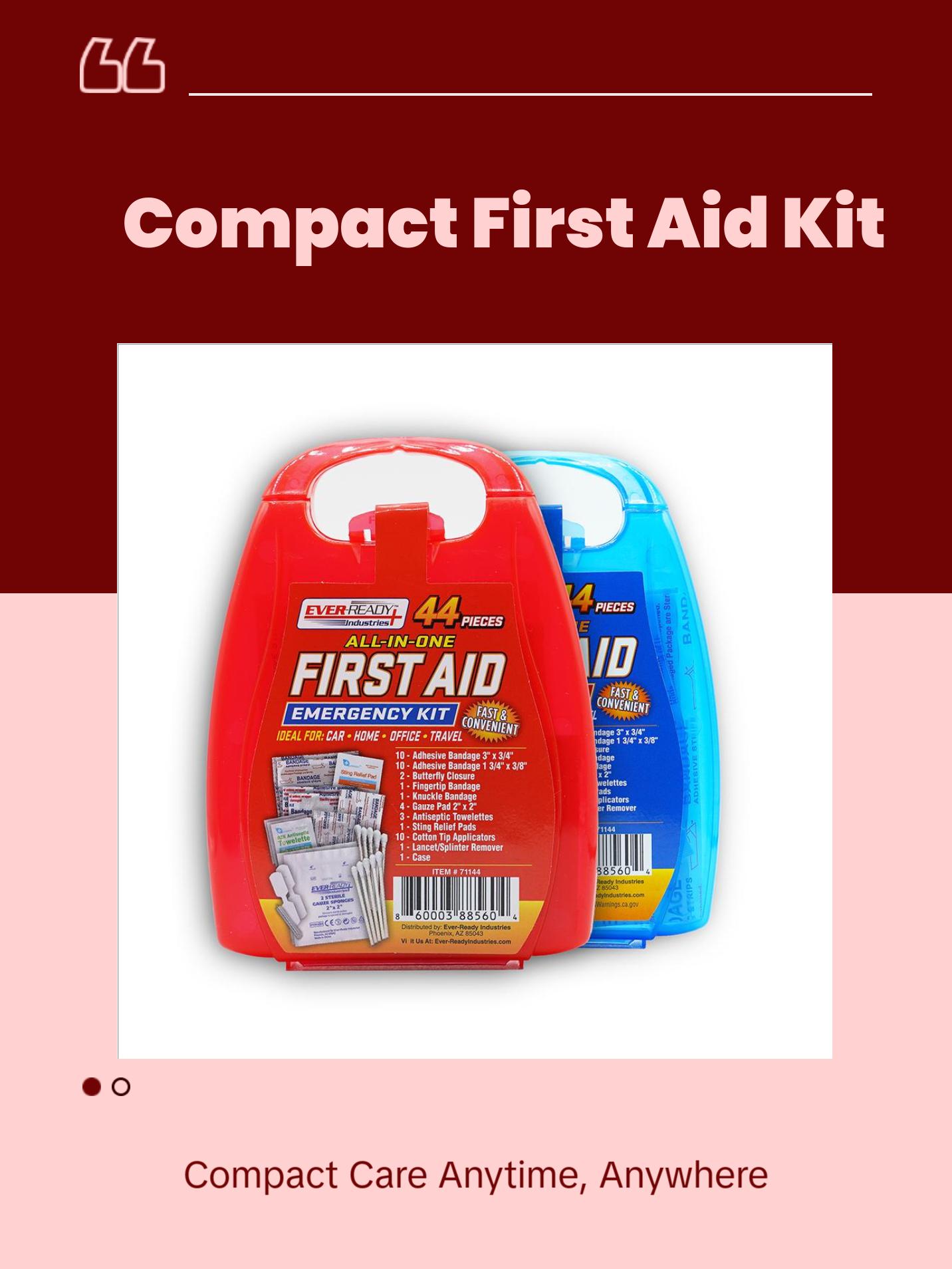 Mini First Aid Kit | Travel Size | Perfect for On The Go