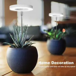 Indoor Full Spectrum Plant Lamp, LED Grow Light with Timer & Dimmable Brightness