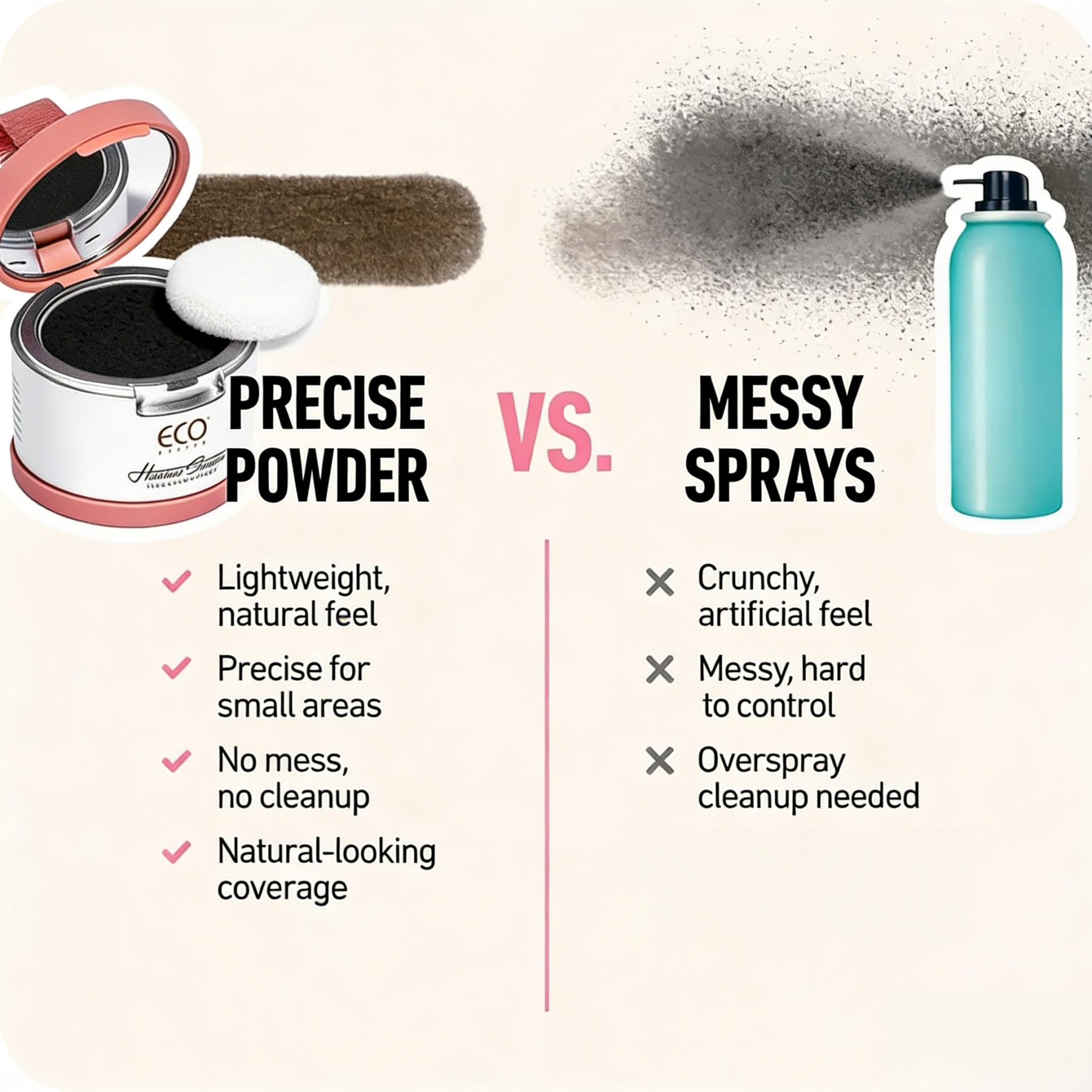 Hairline Shadow Powder for Thinning Hair | Waterproof Sweatproof Root Touch-Up, Natural Full Coverage