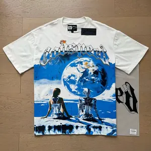 New summer style Godspeed pure cotton T-shirts for men and women, high-quality street style, short sleeves, European and American casual loose fit.