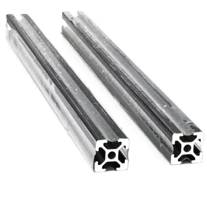 2Pcs 400mm 20mm x 20mm Aluminum 2020 Series European Standard T Slot Extruded Aluminum Profiles Rail for 3D Printer Parts Linear Rail