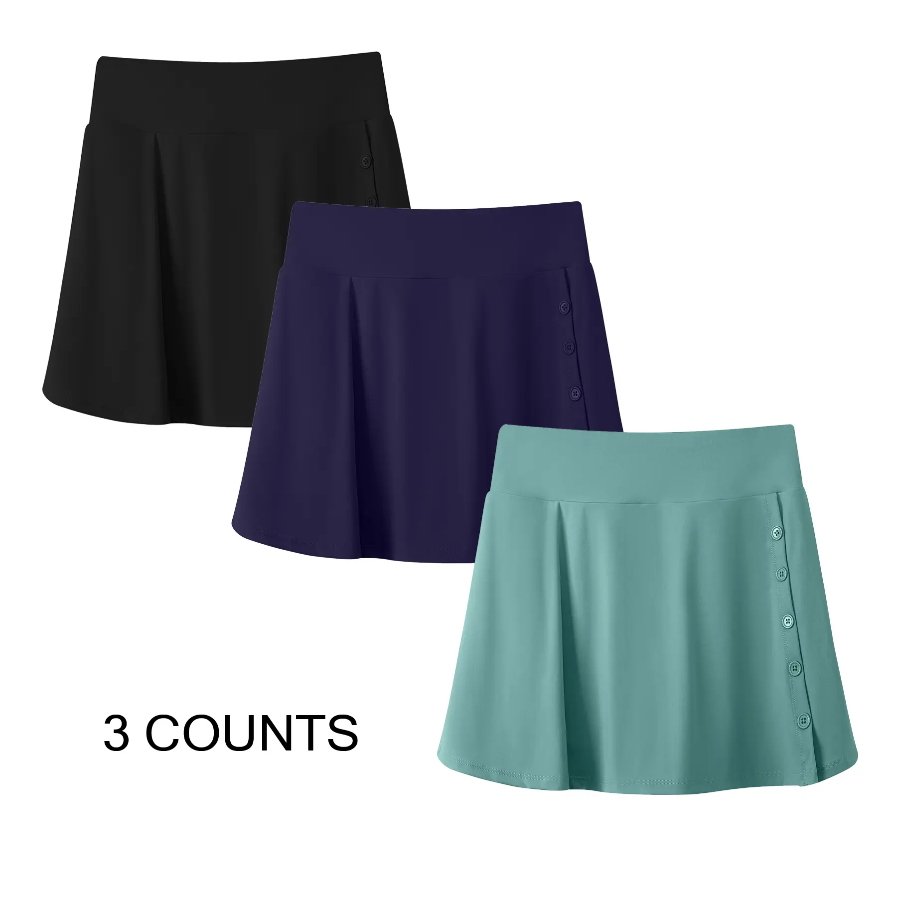 Black+Navy blue+Green