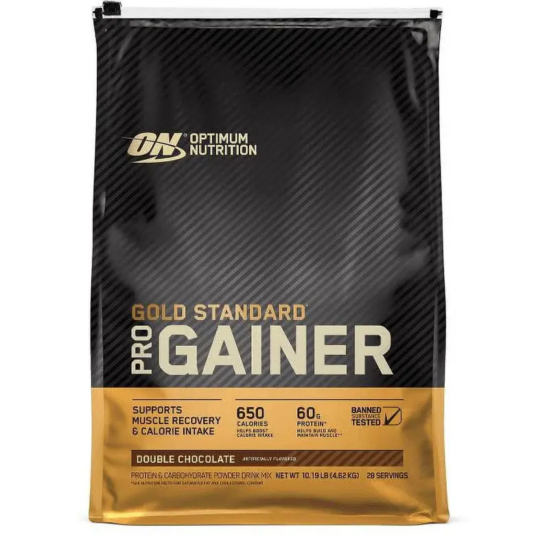 Optimum Nutrition Gold Standard Pro Gainer Dietary Protein Powder Fitness Supplement, 10.19 lbs, 60g Nutrient Blend, 82g Protein, 650-Calorie High-Calorie Formula, Gluten-Free, for Gym Adults’ Post-Workout Muscle Growth & Rapid Recovery