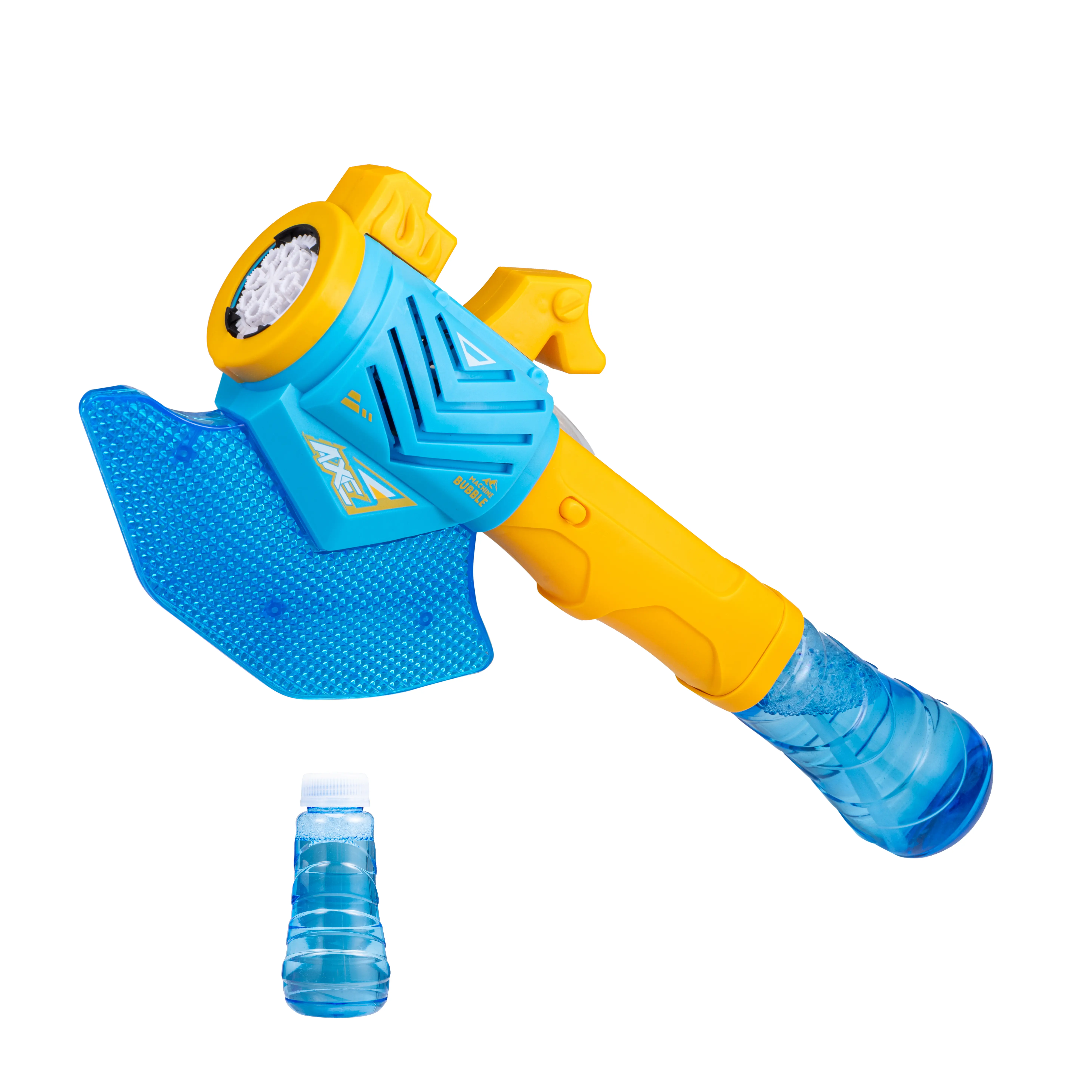 #90 Rocket Bubble Blaster, Automatic Bubble Gun with Rocket Design, LED Light-Up Bubble Blower, High Output Bubble Machine, Outdoor Summer Toy for Kids Boys Girls
