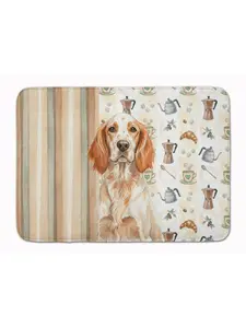 Carolines Treasures WDK7430RUG 19 x 27 in. Orange Belton English Setter Coffee Bar Memory Foam Kitchen Mat