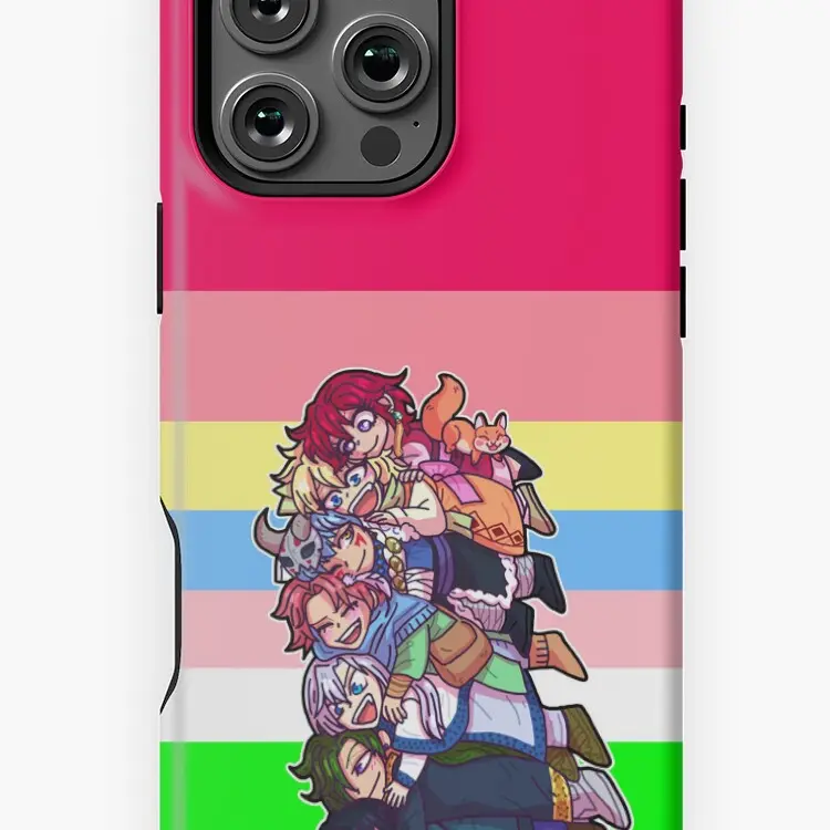 AKATSUKI NO YONA! HAPPY HUNGRY BUNCH STACKED STICKER <3 for phone case ip 11 12 13 14 15 16 Pro Max Plus Mini, phone case ss Model