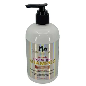 INTENSELY HYDRATING SHAMPOO (SCENT PEPPERMINT AND TEA TREE) Silicone Free Oil Control Organic Cleansing Scented Gentle Comfort Haircare